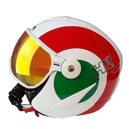 [17/18] 햄머 바이저 헬멧 H2 플래그 411 (화이트-이탈리아) + 변색 렌즈 바이저 (VTFS10W)