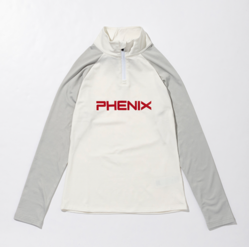 피닉스 여성 집티셔츠 22/23 PHENIX RETRO70 W&#039;s 2/1 ZIP TEE WT(ESW22LS52)