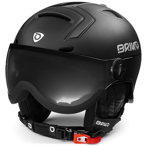 [21/22] 브리코 바이저 헬멧 BRIKO STROMBOLI VISOR PHOTO 2.0 SHINY MATT BLACK