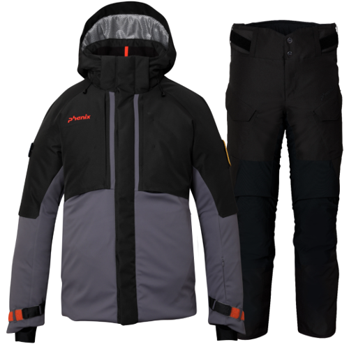 2324 피닉스 남성 스키복 PHENIX Alpine Active GTX Jacket+Alpine Satellite GTX Cargo Pants - Black